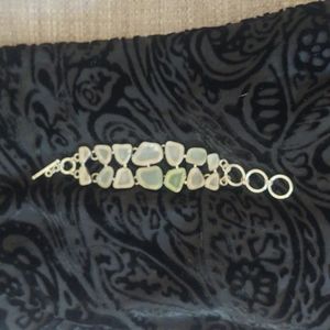 Beautiful Sterling Silver Beach Glass Bracelet